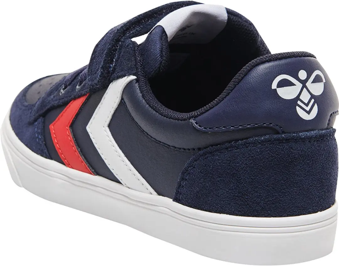 Hummel Slimmer Stadil Leather Low Jr Sneakers - 30 - Rood/Wit/Navy