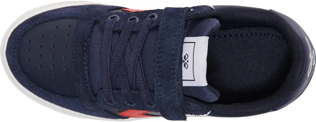 Hummel Slimmer Stadil Leather Low Jr Sneakers - 30 - Rood/Wit/Navy