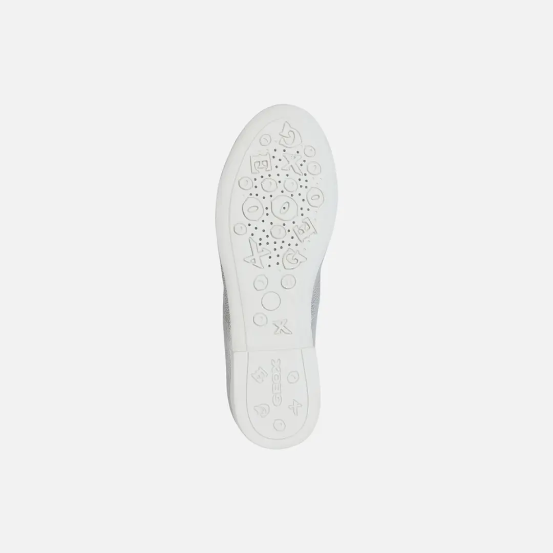 GEOX Plie Meisjes Ballerina's - Maat 26 - Zilver
