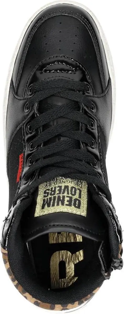Replay Cobra 1 Hoge Sneakers - Maat 34 - Zwart
