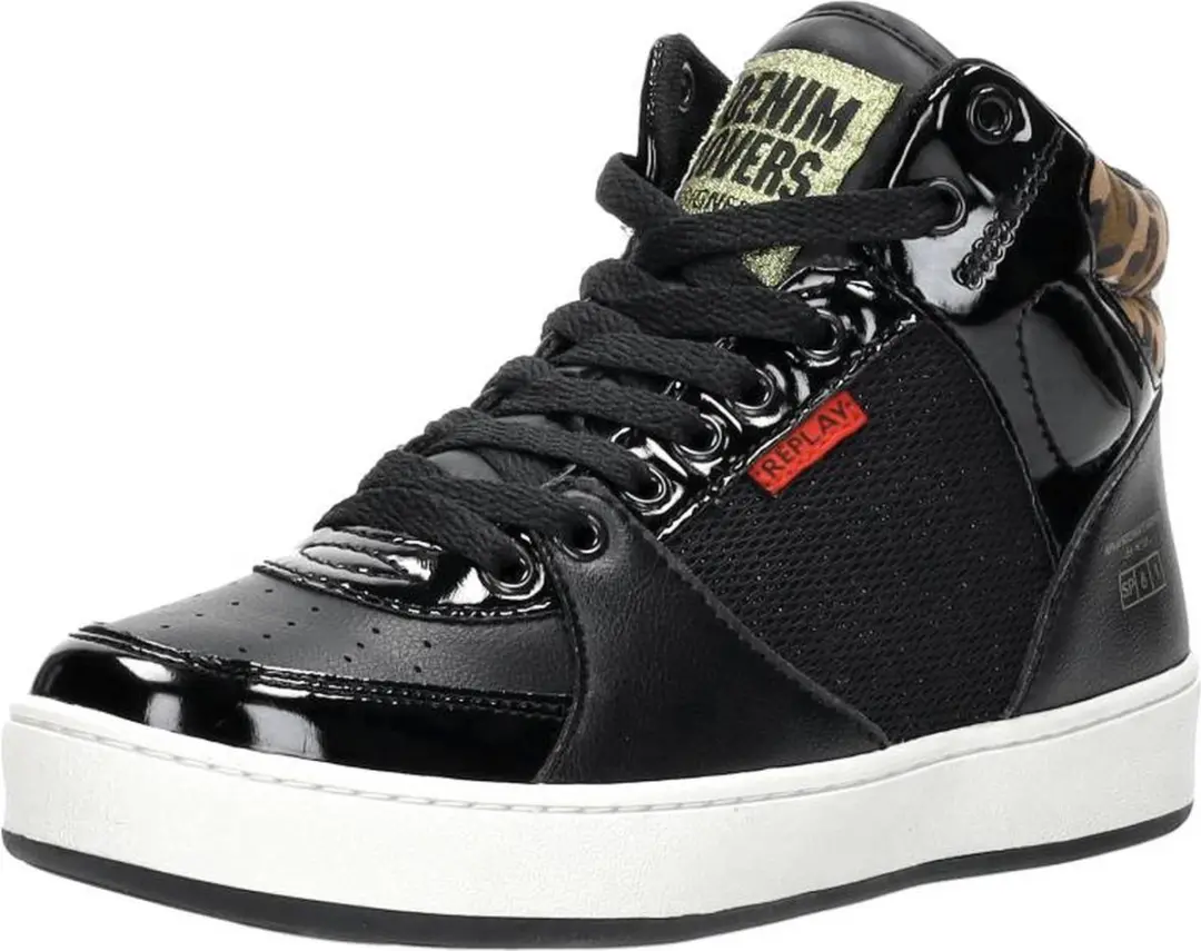 Replay Cobra 1 Hoge Sneakers - Maat 34 - Zwart
