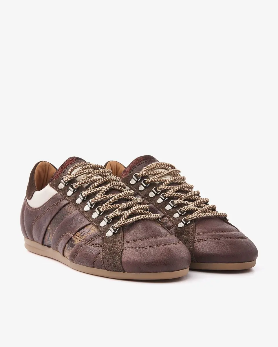 VIA VAI June Jackie Sneakers - Bruin Slangenprint - Maat 40