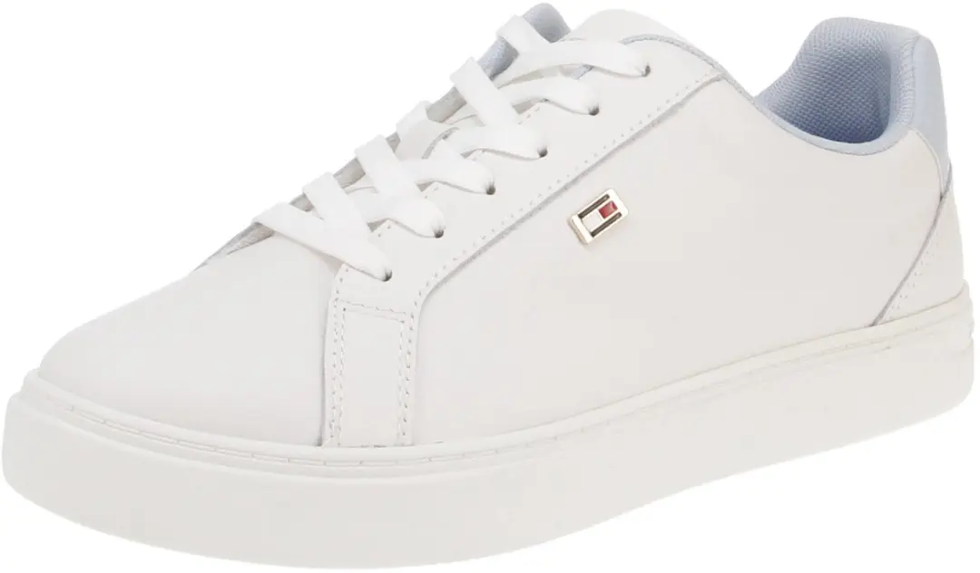 Polyester Vetersneaker Met Contrasterende Details