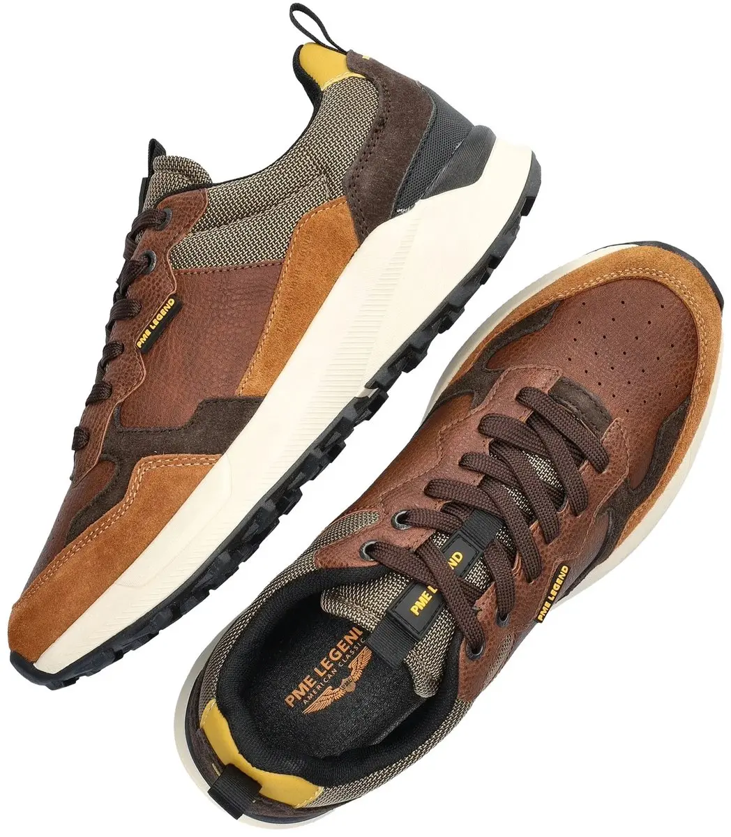 PME Legend Notcher Heren Sneakers - Bruin - Maat 42 - afbeelding 4 van 4