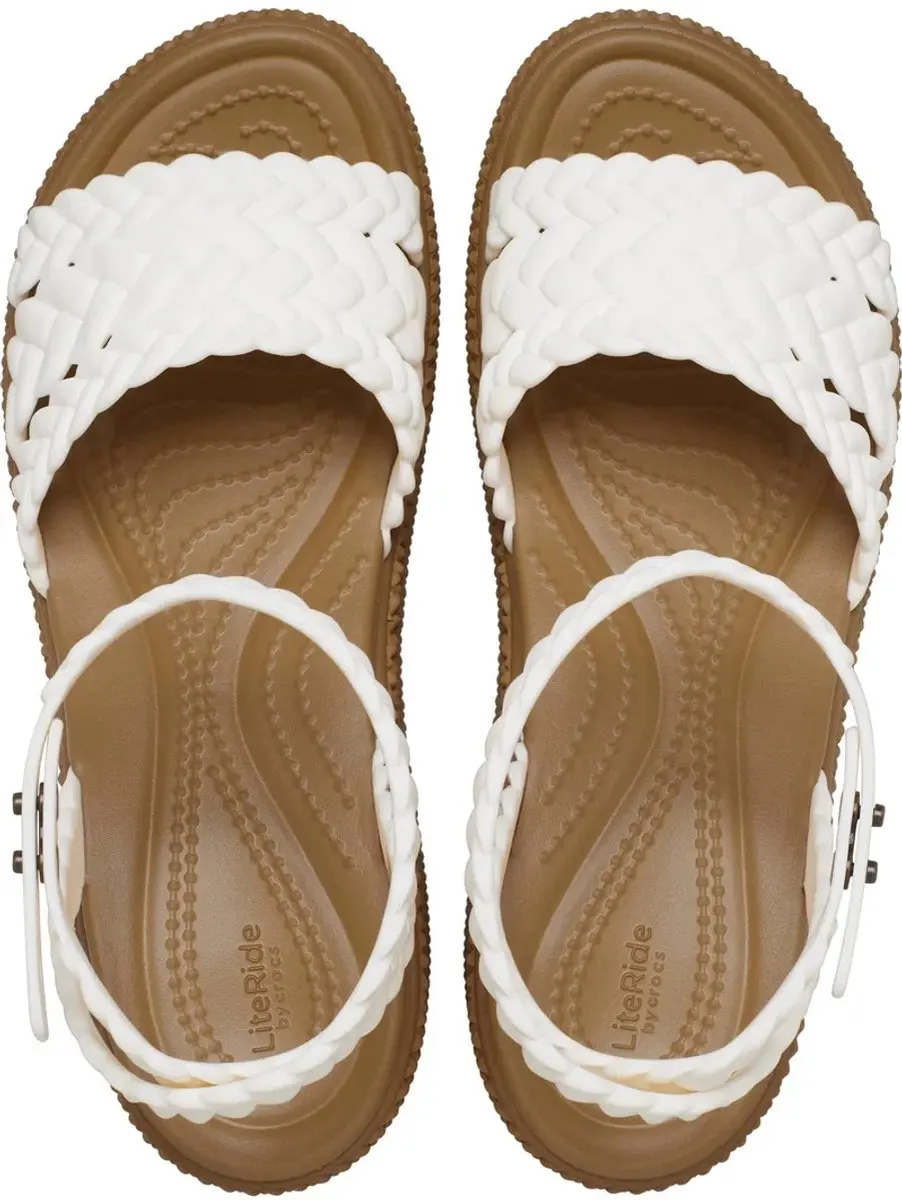 Crocs Brooklyn Woven Ankle Strap Chalk Maat 41/42 US 10