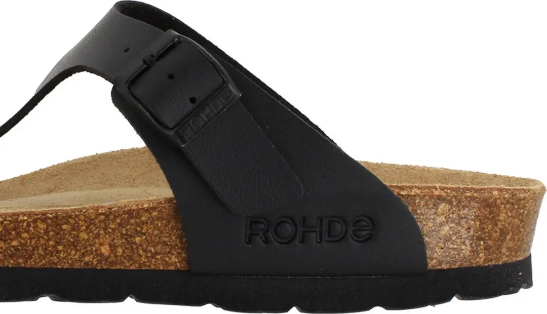 Rohde 5628 90 Teenslippers Dames - Zwart - Maat 39 - afbeelding 6 van 6