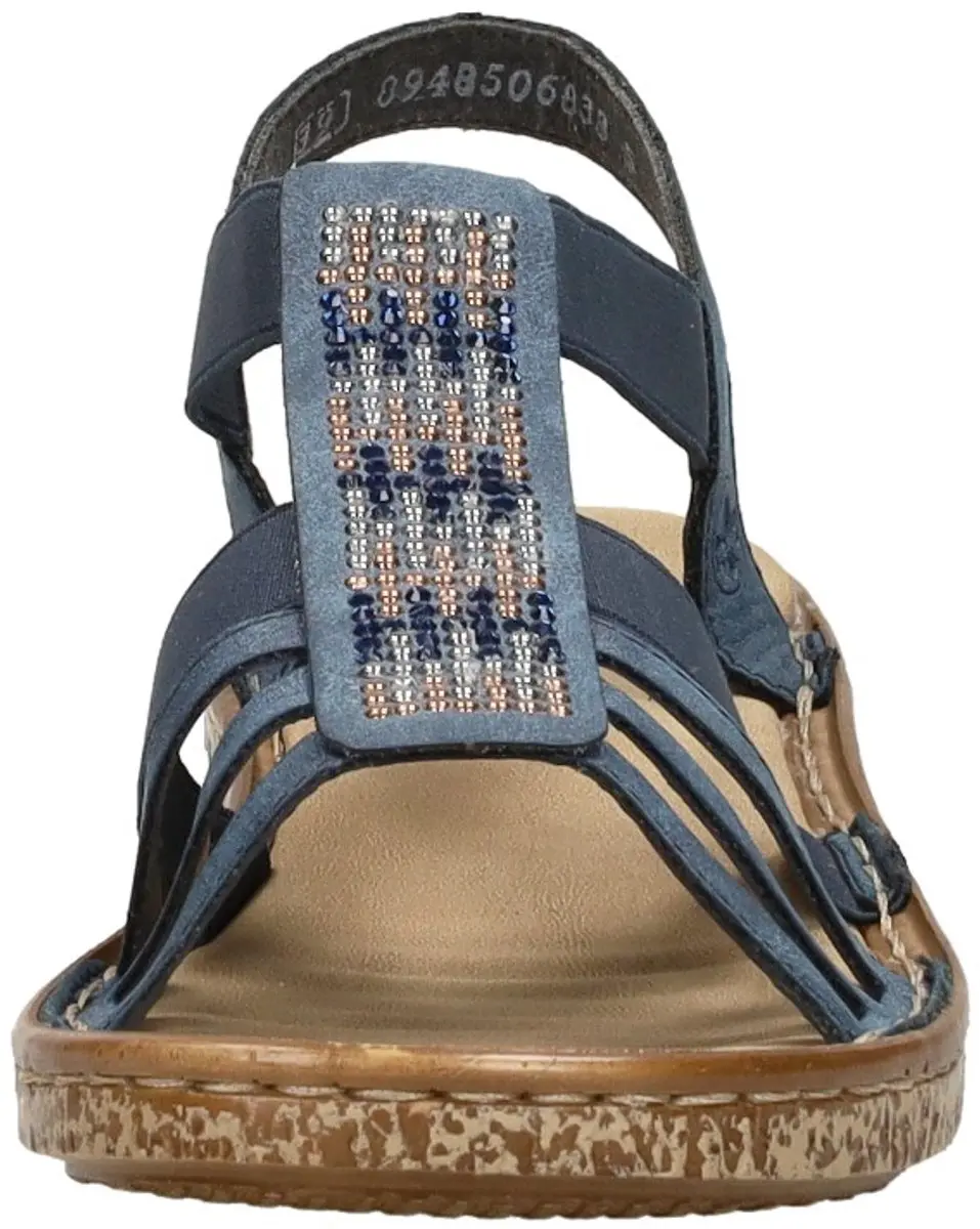 Rieker Sandalen Plat - Blauw Maat 42 - afbeelding 6 van 6