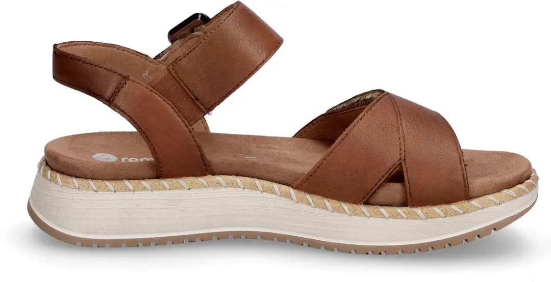 Remonte D3J52-24 Sandalen Bruin Leer Dames - Bruin - 39 - afbeelding 2 van 6
