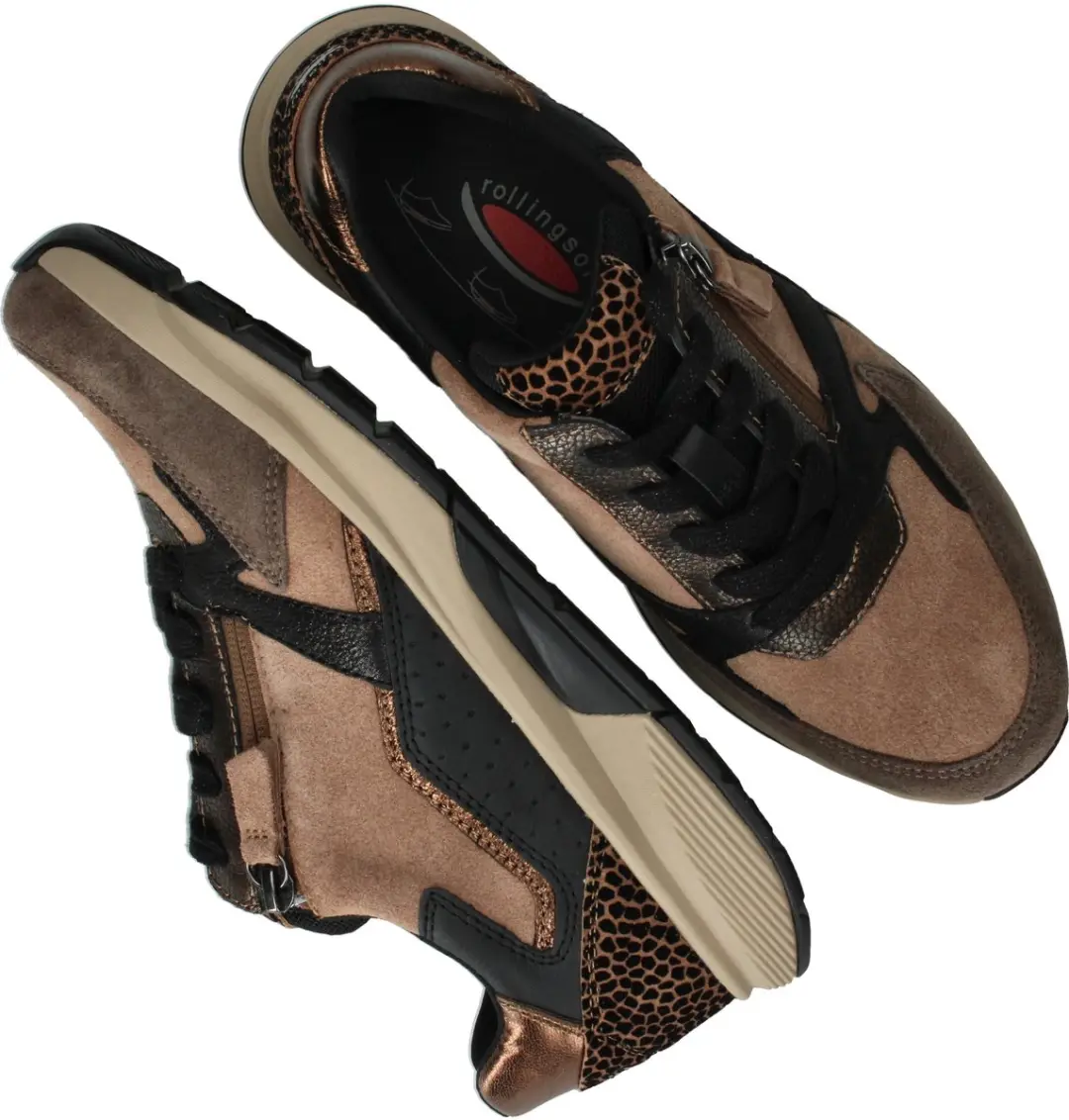 Gabor Rollingsoft 878 Sneakers - Bruin Suede - afbeelding 5 van 6