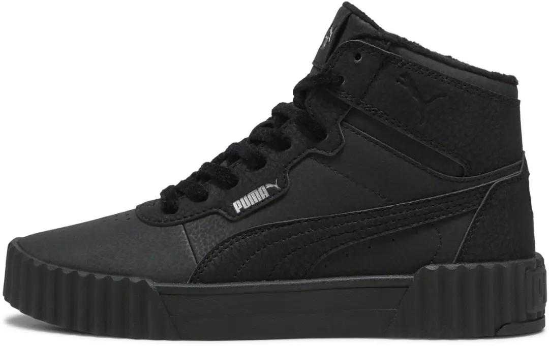 PUMA Carina 3.0 Mid WTR Dames Sneakers - 36 - Zwart/Zilver