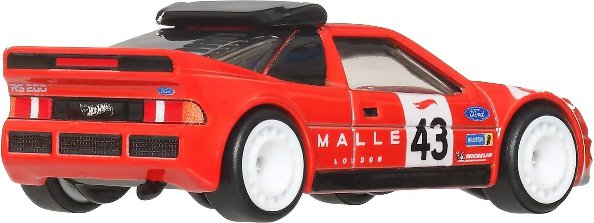 Hot Wheels Boulevard Ford RS200 JBL29 - Rood - afbeelding 6 van 6