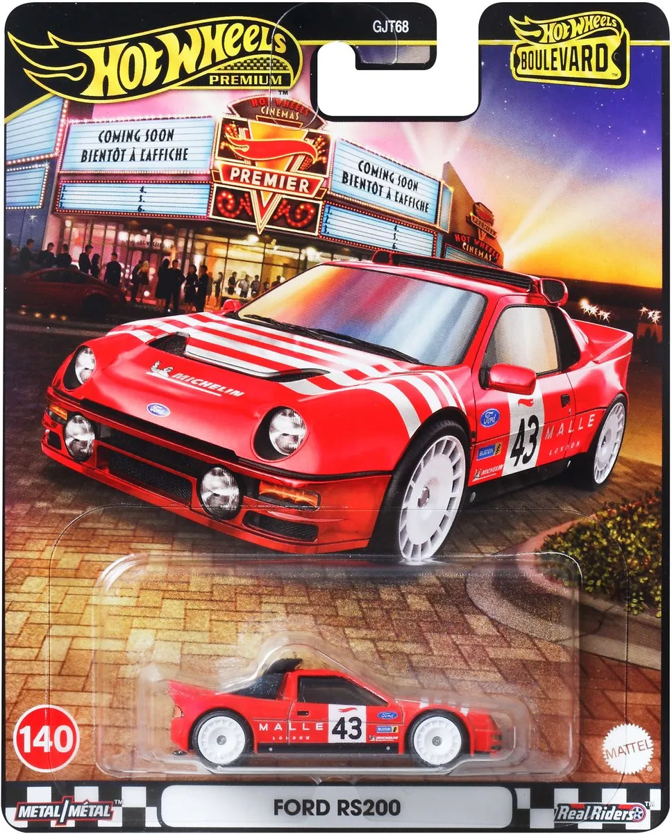 Hot Wheels Boulevard Ford RS200 JBL29 - Rood