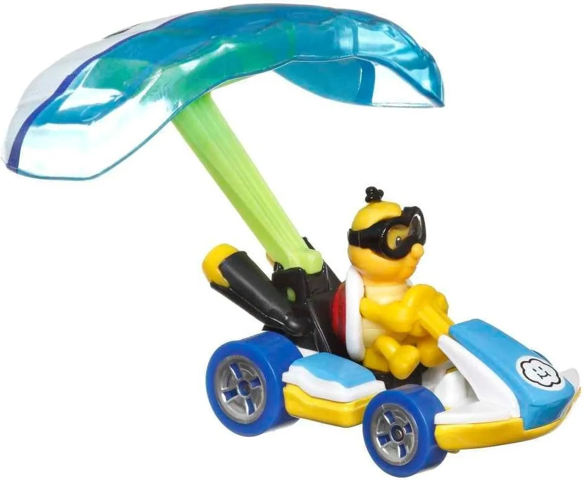 Hot Wheels Mariokart Lakitu Kart + Glider 1:64 - HDB45