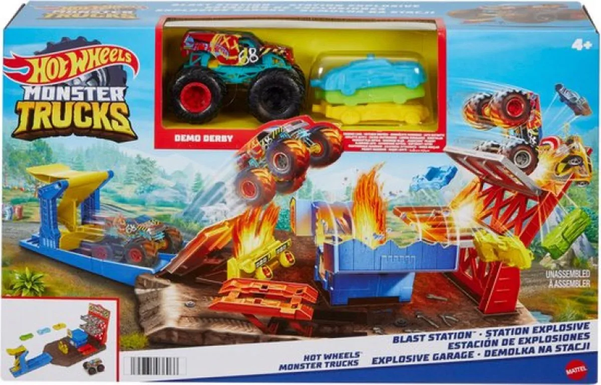 Hot Wheels Monster Trucks Blast Station HFB12 Racebaan