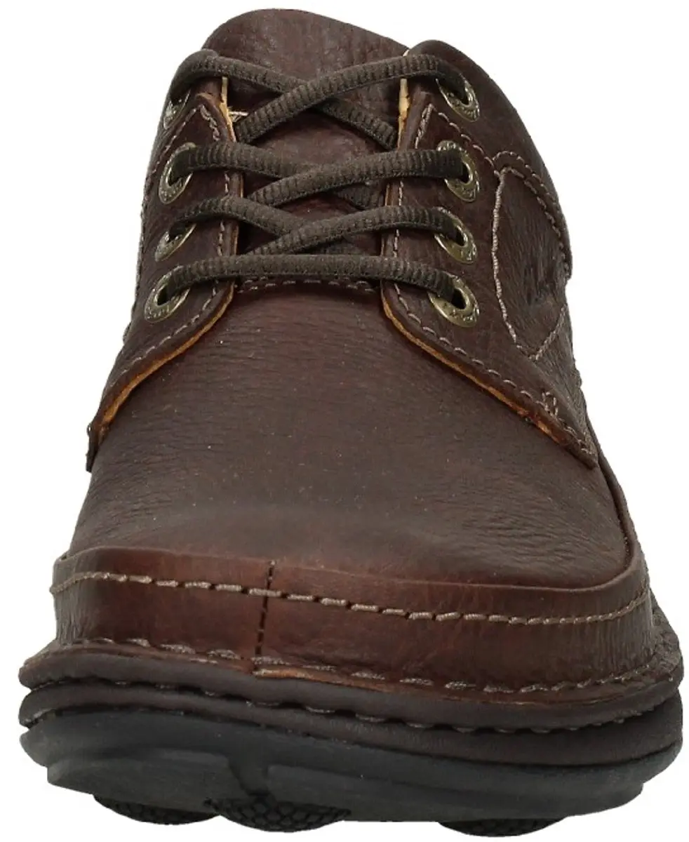 Clarks Nature Three Heren Pantoffels - G - Mahogany Leather - Maat 42.5