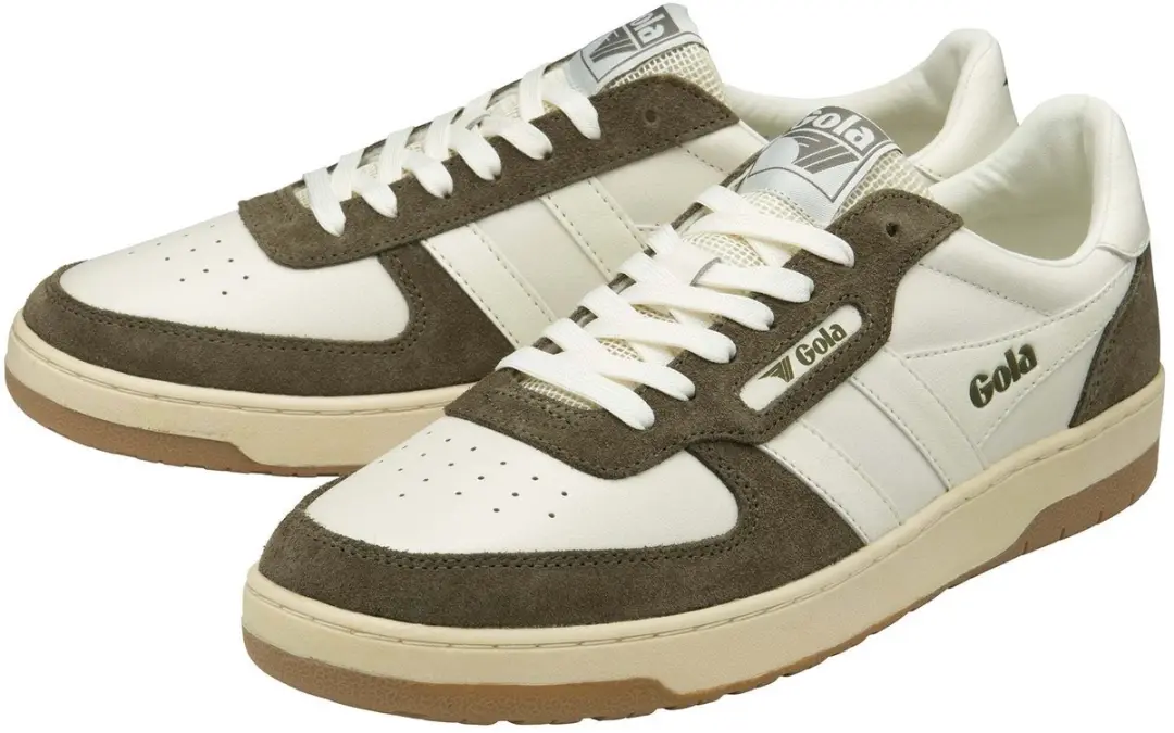 Gola Hawk 89 CMB760 Trainers - 44 - Gebroken wit/kaki
