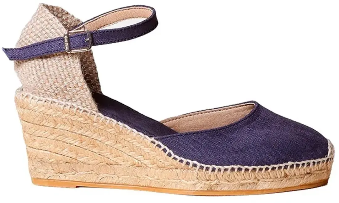 Toni Pons Caldes Wedge Espadrilles 38 - Navy - afbeelding 6 van 6