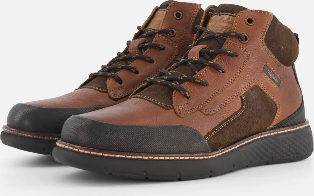 Heren Veterschoenen Australian Durango Black Cognac