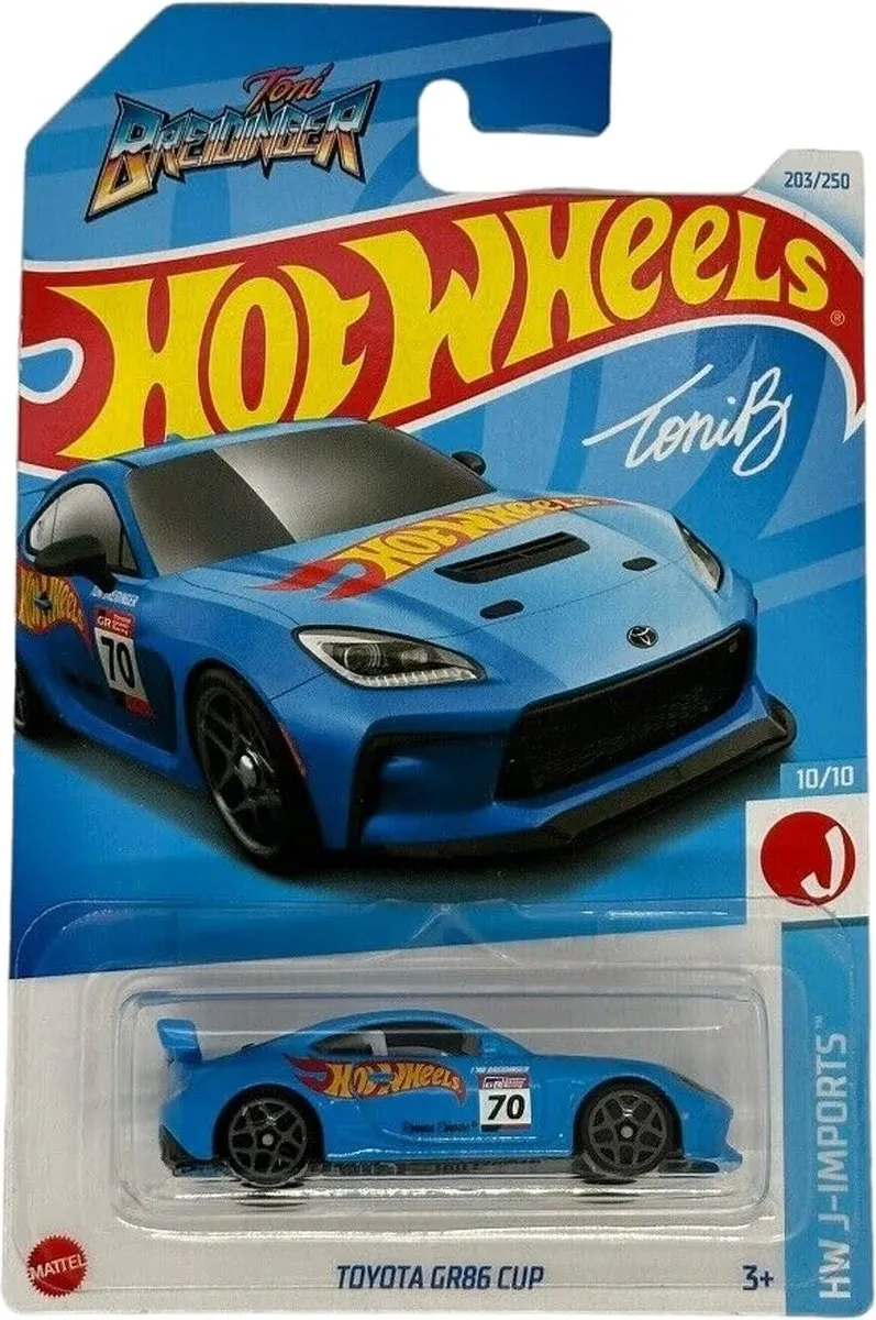 Hot Wheels Toyota GR86 Cup Toni Breidinger Blauw 1:64