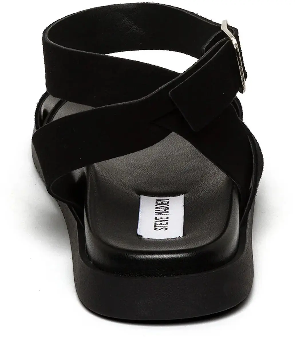Steve Madden Mybestie-E Damessandalen - 38 - Zwart Suède