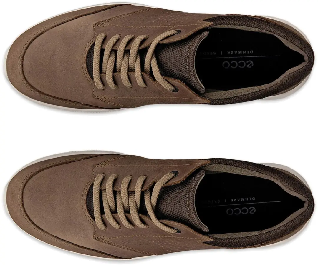 ECCO Irving Lace Sneakers - Heren 46 - Bruin/Wit - afbeelding 4 van 6