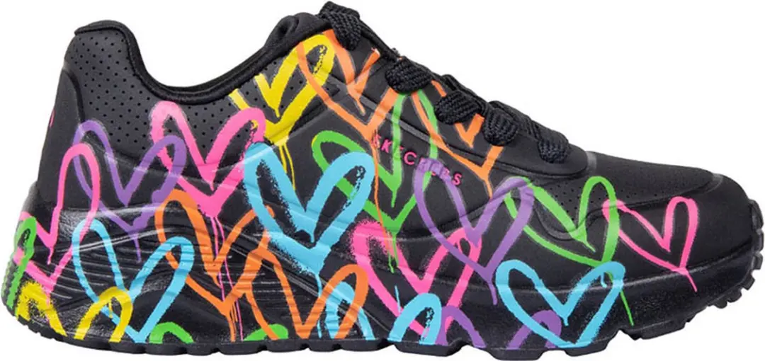 Skechers Uno Lite Sneakers 034204 - Dames - Zwart - afbeelding 2 van 6