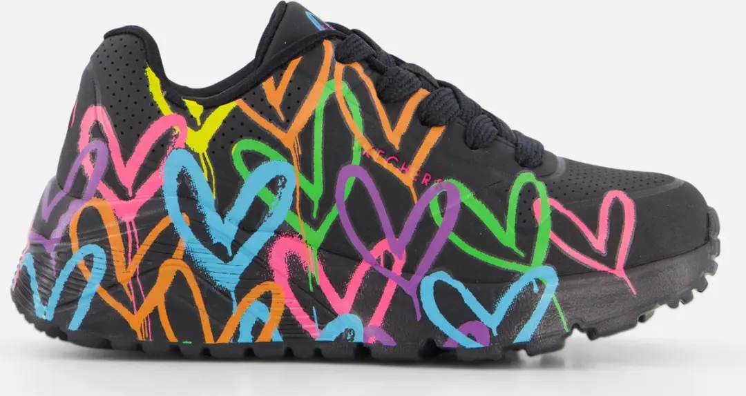 Skechers Uno Lite Sneakers zwart Synthetisch