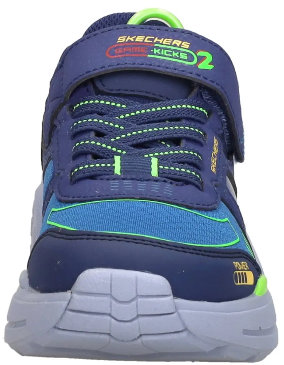 Skechers Game Kicks: Gametronix 2.0 Klittenband Laag - Sneakers - Unisex - Blauw - afbeelding 3 van 6