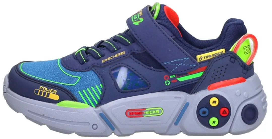 Skechers Game Kicks: Gametronix 2.0 Klittenband Laag - Sneakers - Unisex - Blauw - afbeelding 2 van 6
