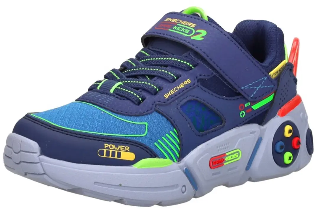 Skechers Game Kicks: Gametronix 2.0 Klittenband Laag - Sneakers - Unisex - Blauw - afbeelding 4 van 6