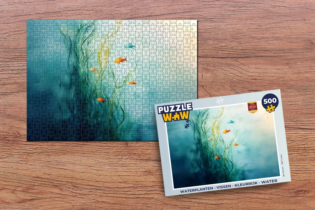 PuzzleWow Waterplanten & Vissen Legpuzzel 500 Stuks - MPN 8721375320006