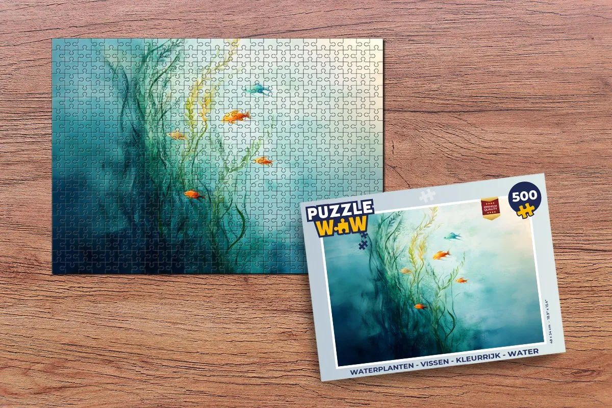 PuzzleWow Waterplanten & Vissen Legpuzzel 500 Stuks - MPN 8721375320006