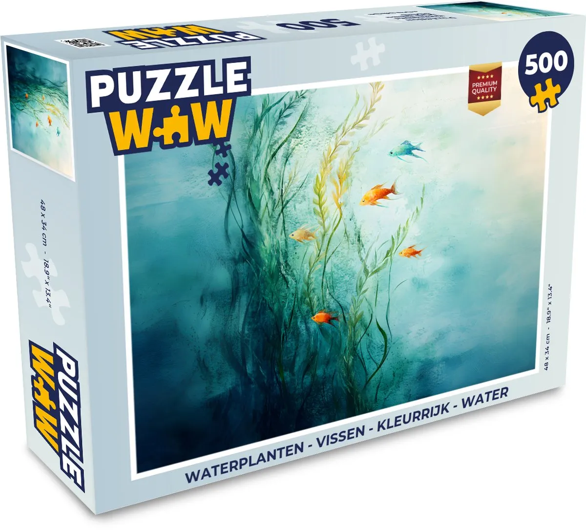 PuzzleWow Waterplanten & Vissen Legpuzzel 500 Stuks - MPN 8721375320006