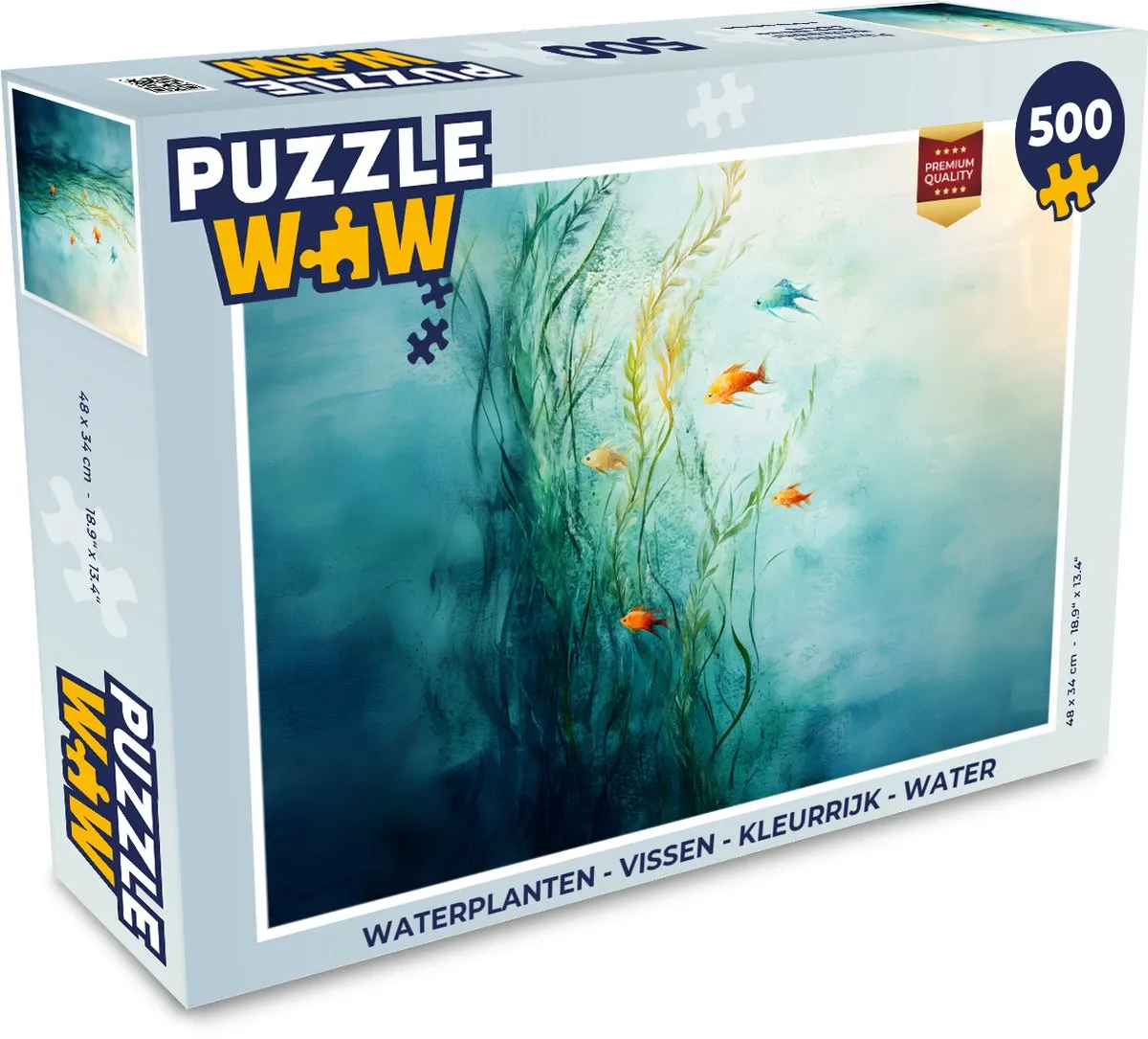 PuzzleWow Waterplanten & Vissen Legpuzzel 500 Stuks - MPN 8721375320006
