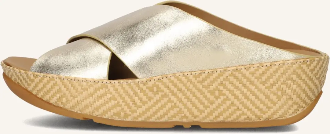 FitFlop Lulu Lux Cross Slide Slippers 38 - Goud