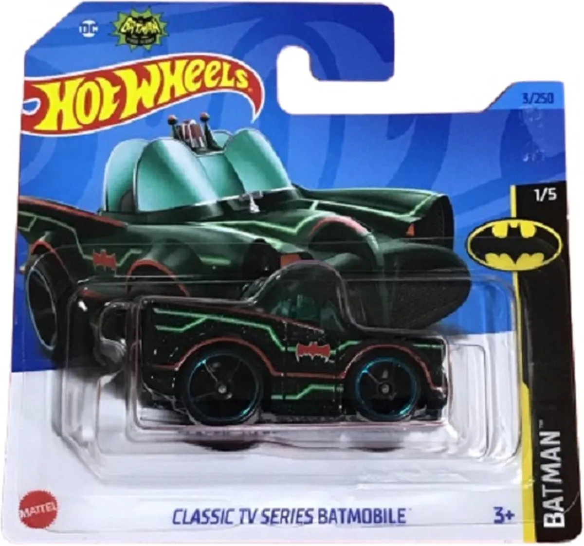 Hot Wheels Classic TV Series Batmobile 1:64 - 7cm - Zwart