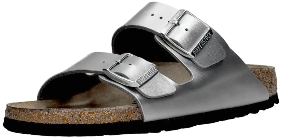 Birkenstock Arizona Slides - Zilver - Maat 39 - afbeelding 4 van 6