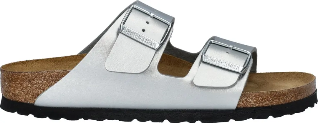Birkenstock Arizona Slides - Zilver - Maat 39 - afbeelding 2 van 6