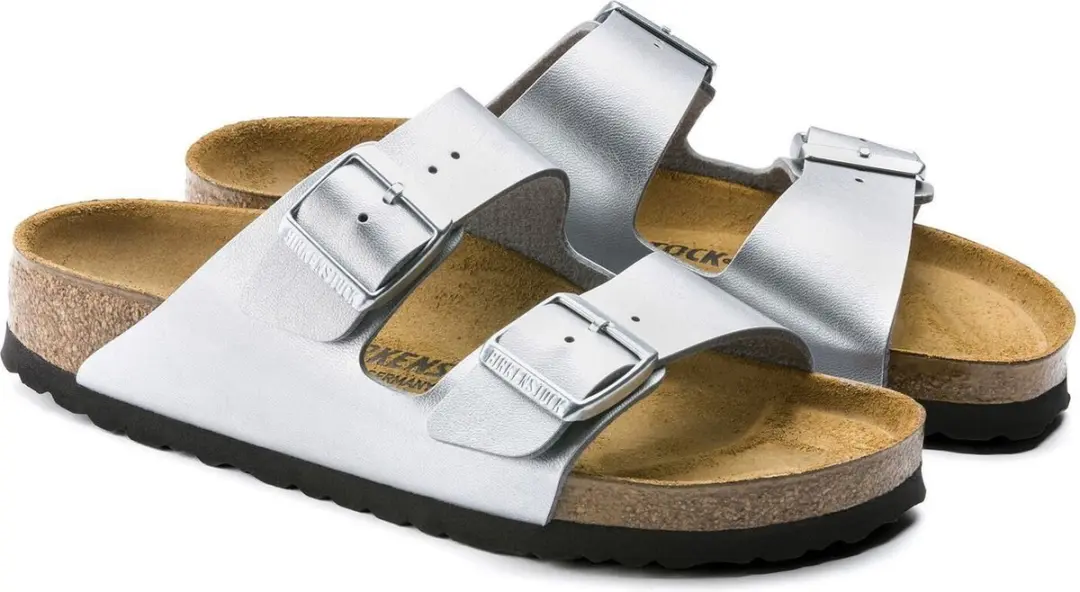 Birkenstock Arizona slippers zilver