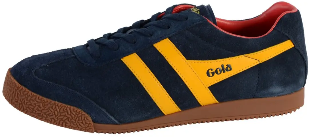 Gola Harrier Suede Heren Sneaker - Navy/Rood - afbeelding 5 van 6
