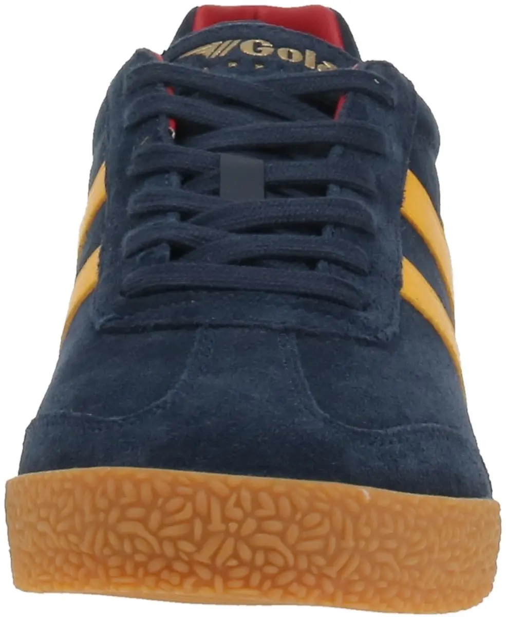 Gola Harrier Suede Heren Sneaker - Navy/Rood - afbeelding 2 van 6