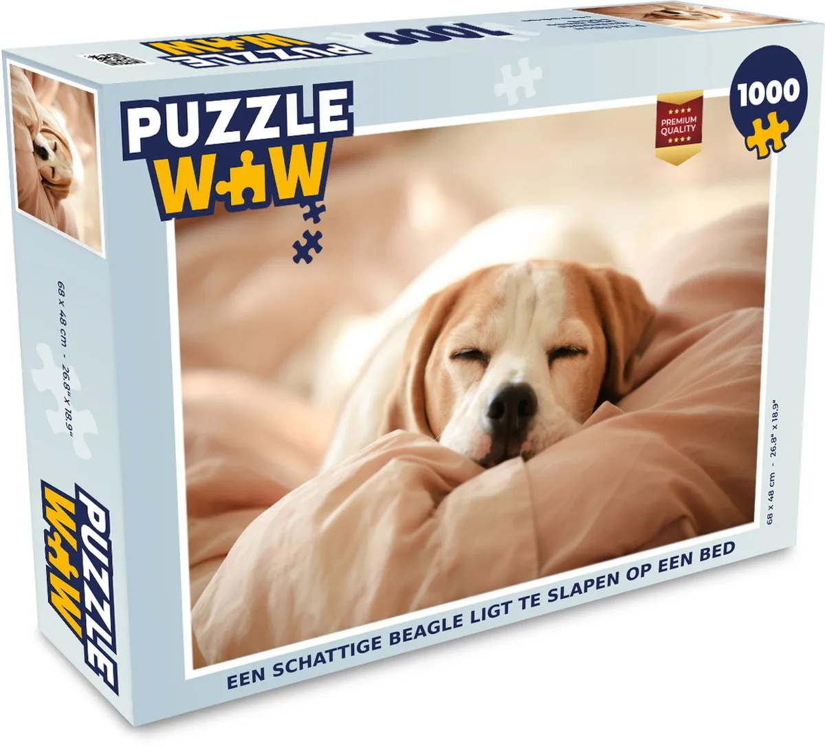 PuzzleWow Legpuzzel Beagle 1000 Stuks - Multicolor