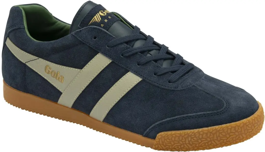 Gola Harrier Suede Sneakers - Blauw/Beige - afbeelding 5 van 6