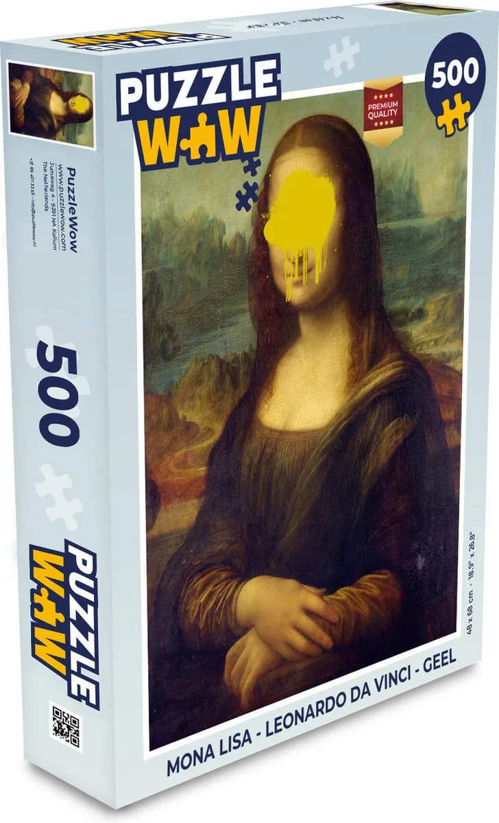 PuzzleWow Mona Lisa Legpuzzel 500 Stuks
