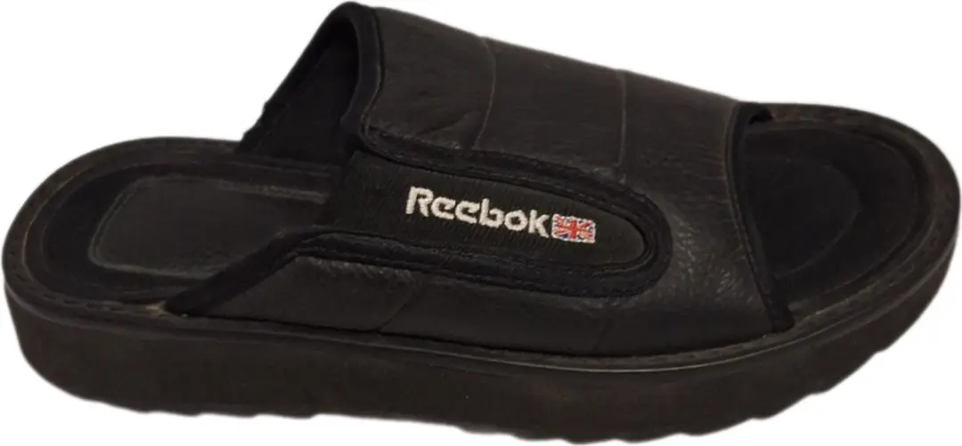 REEBOK-SLIPPER-CLASSIC/SLIDE-BLACK-LEER-SIZE 38