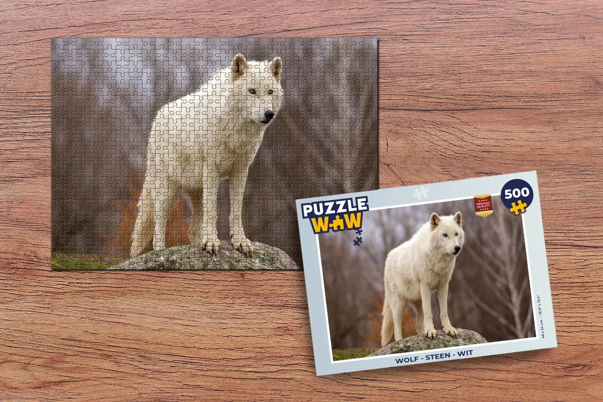 PuzzleWow Legpuzzel 500 Stuks - Wit - MPN 6017553629682