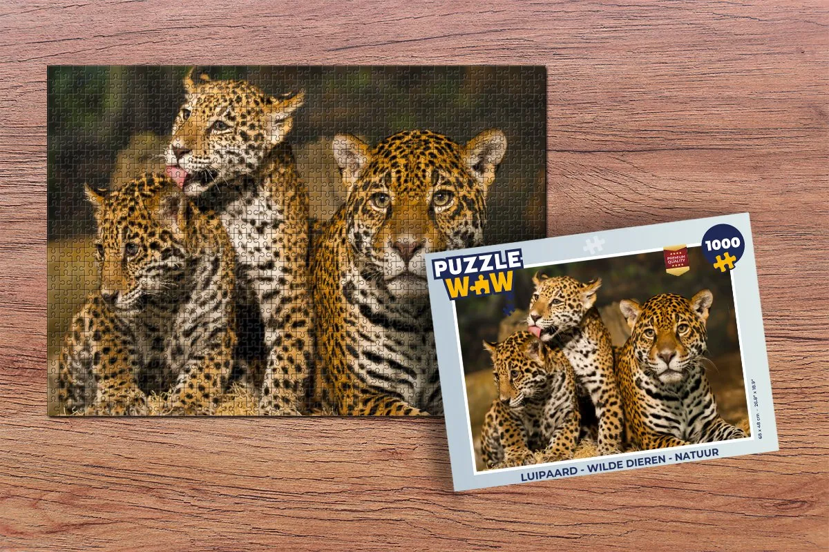 PuzzleWow Luipaard Puzzel 1000 Stuks - Multicolor