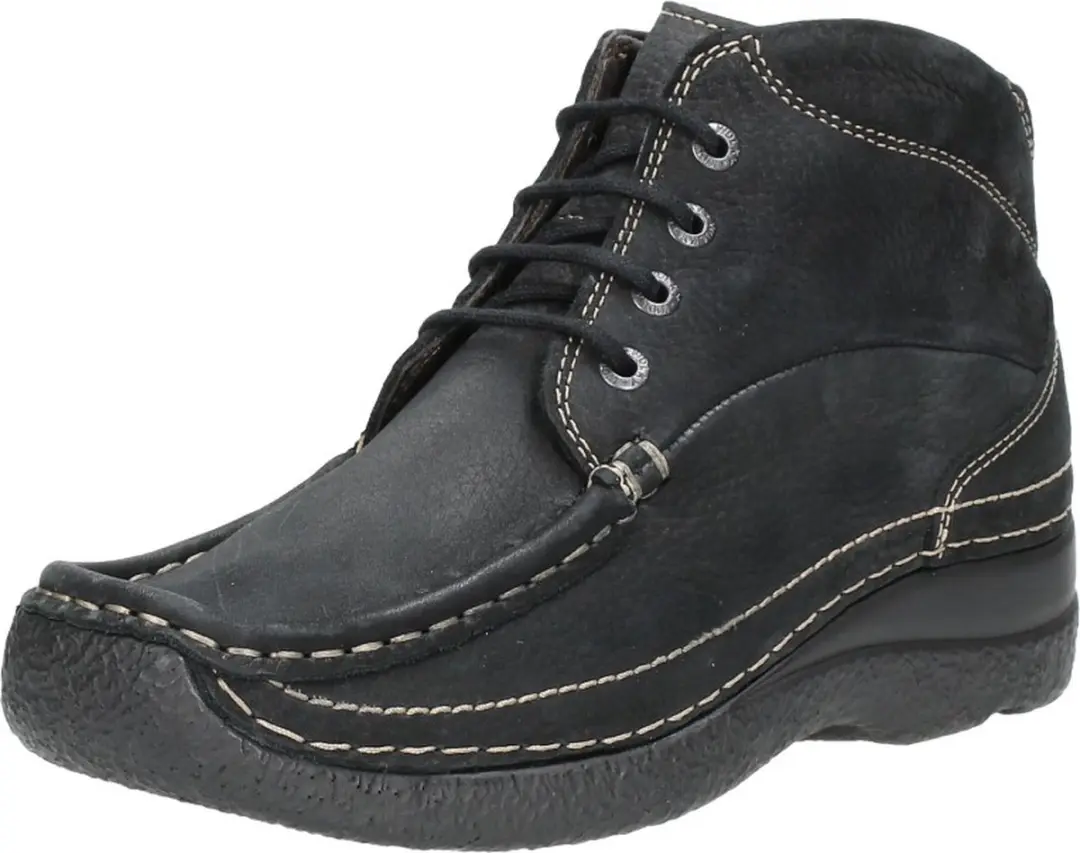 Wolky Roll Shoot Dames Hoge Veterschoenen 41 - Zwart - afbeelding 4 van 6
