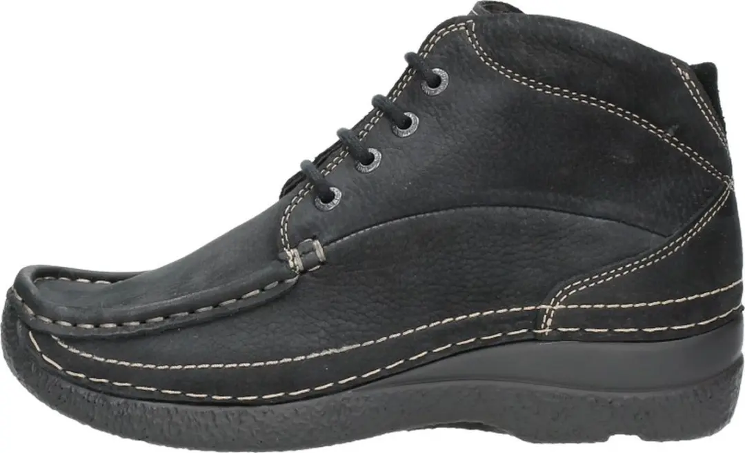 Wolky Roll Shoot Dames Hoge Veterschoenen 41 - Zwart - afbeelding 3 van 6