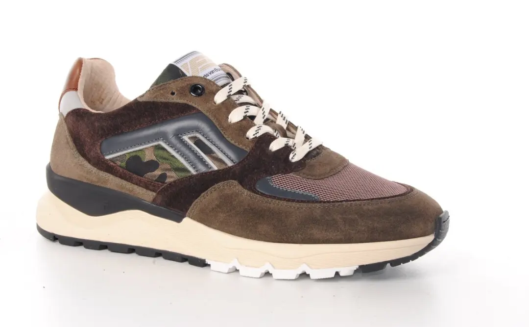 Floris van Bommel DE TREENER 01.19 Lage Sneakers - Bruin 45.5 - afbeelding 3 van 6